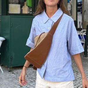 Adolfo Dominguez Crossbody Satchel